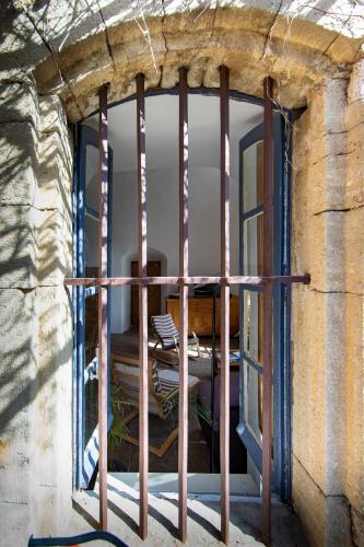 Salon vu de la terrasse privative