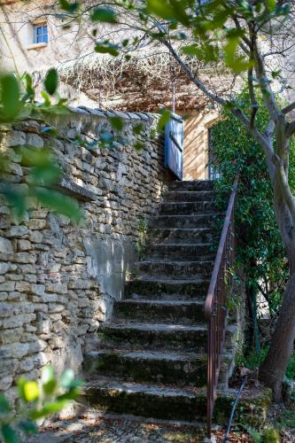 Escalier d'accès à la terrasse privative